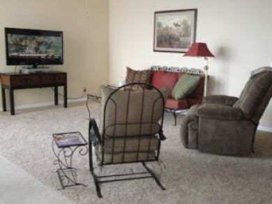 Flat screen TV in living area